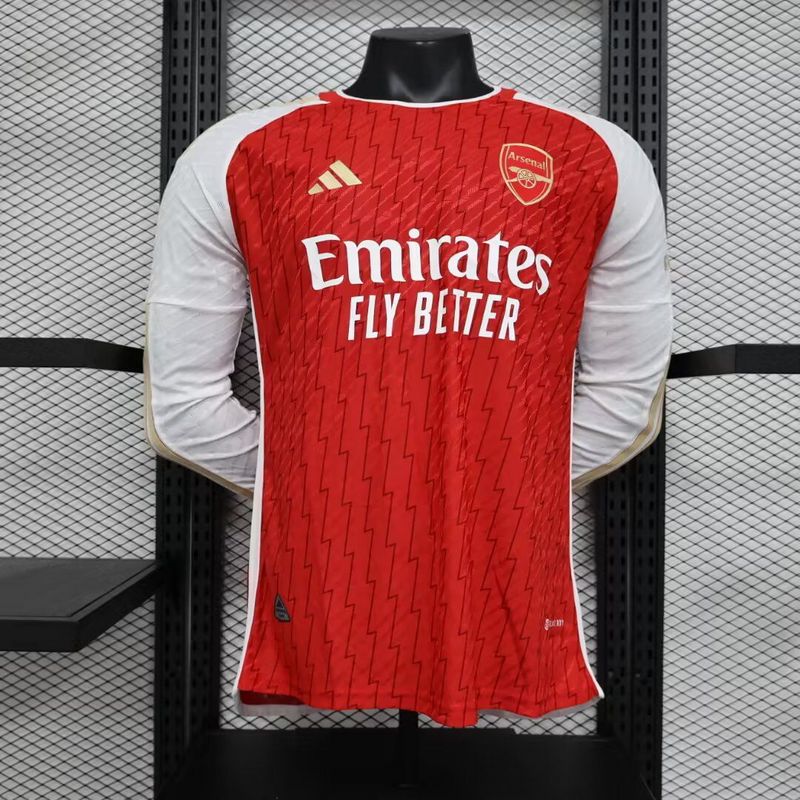 Arsenal 23-24 Home Long Sleeve Jersey - Player Version